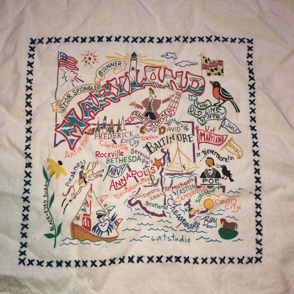 Maryland Themed Kitchen Towel
